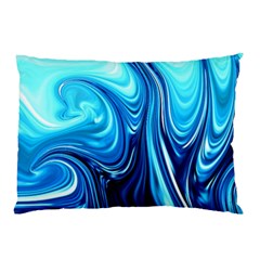 Sunami Waves Pillow Case (two Sides) by Sparkle