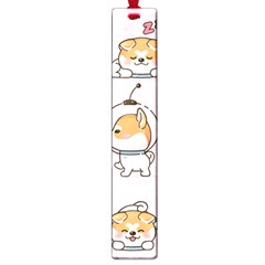 Set Kawaii Smile Japanese Dog Cartoon Large Book Marks by Vaneshart