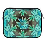 Blue Florals As A Ornate Contemplative Collage Apple iPad 2/3/4 Zipper Cases Front