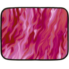 Lesbian Pride Abstract Smokey Shapes Fleece Blanket (mini) by VernenInk