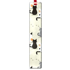 Cute Cat Seamless Pattern Large Book Marks by Vaneshart