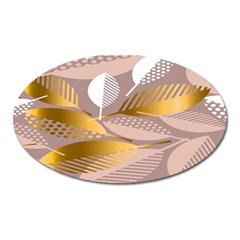 Digital Leafs Oval Magnet by Sparkle