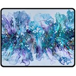 Sea anemone  Double Sided Fleece Blanket (Medium)  58.8 x47.4  Blanket Back