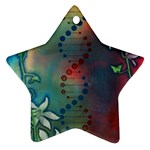 Flower Dna Ornament (Star) Front