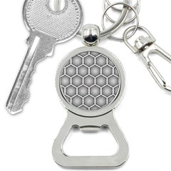 Halftone Tech Hexagons Seamless Pattern Bottle Opener Key Chain by BangZart