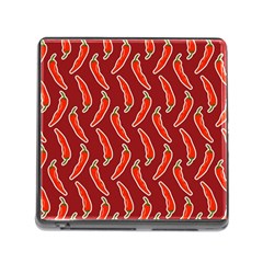 Chili Pattern Red Memory Card Reader (square 5 Slot) by BangZart