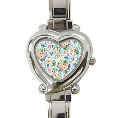 Springflowers Heart Italian Charm Watch by Dushan