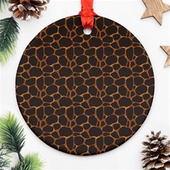 Animal Skin - Panther Or Giraffe - Africa And Savanna Ornament (round) by DinzDas