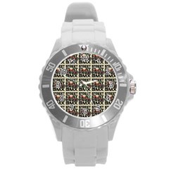 Bmx And Street Style - Urban Cycling Culture Round Plastic Sport Watch (l) by DinzDas