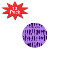 Normal People And Business People - Citizens 1  Mini Buttons (10 Pack)  by DinzDas