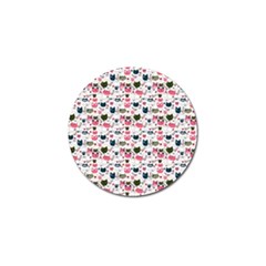 Adorable Seamless Cat Head Pattern01 Golf Ball Marker (10 Pack) by TastefulDesigns