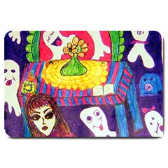 Circus Ghosts Large Doormat  by snowwhitegirl