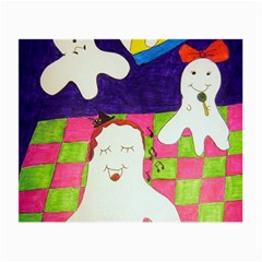 Circus Ghosts Sing Small Glasses Cloth (2 Sides) by snowwhitegirl