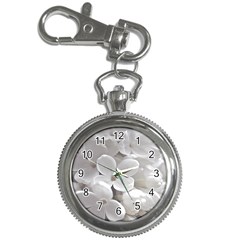 White Floral Key Chain Watches by Sparkle