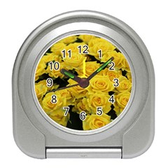 Yellow Roses Travel Alarm Clock by Sparkle