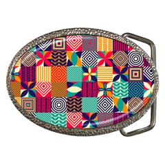 Geometric Mosaic Belt Buckles by designsbymallika