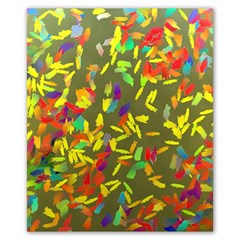 Colorful Brush Strokes Painting On A Green Background                                                Poster 20  X 24 