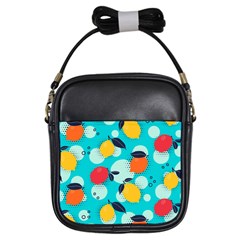 Pop Art Style Citrus Seamless Pattern Girls Sling Bag by Amaryn4rt