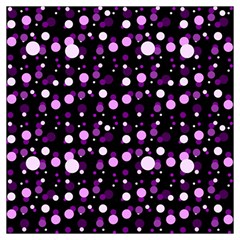 Purple, Pink Bokeh Dots, Asymmetric Polka Dot With Modern Twist Long Sheer Chiffon Scarf  by Casemiro