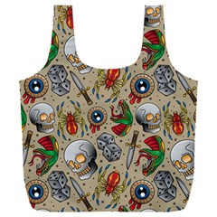 Tattoo Pattern Full Print Recycle Bag (xxl) by Amaryn4rt