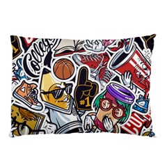 Vintage College Colorful Seamless Pattern Pillow Case by Amaryn4rt