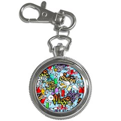 Graffiti Characters Seamless Pattern Key Chain Watches by Amaryn4rt