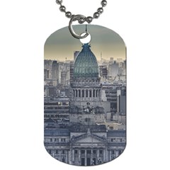 Buenos Aires Argentina Cityscape Aerial View Dog Tag (two Sides) by dflcprintsclothing