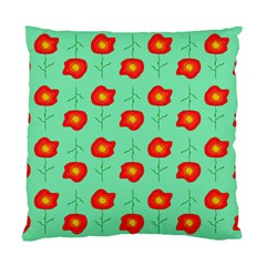 Flower Pattern Ornament Standard Cushion Case (two Sides)