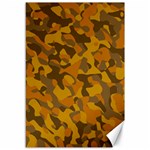 Brown and Orange Camouflage Canvas 12  x 18  11.88 x17.36  Canvas - 1