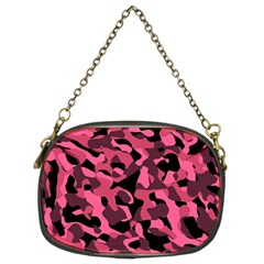 Black And Pink Camouflage Pattern Chain Purse (two Sides) by SpinnyChairDesigns