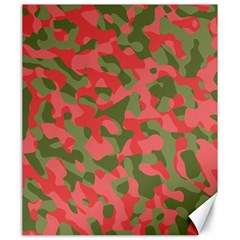 Pink And Green Camouflage Pattern Canvas 20  X 24  by SpinnyChairDesigns