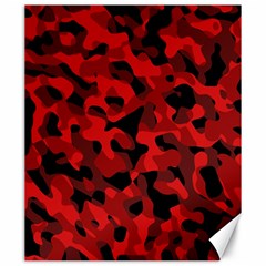 Red And Black Camouflage Pattern Canvas 20  X 24  by SpinnyChairDesigns