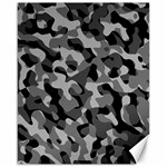 Grey and Black Camouflage Pattern Canvas 16  x 20  15.75 x19.29  Canvas - 1