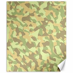 Light Green Brown Yellow Camouflage Pattern Canvas 20  X 24  by SpinnyChairDesigns