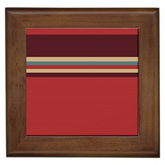 Retro Aesthetic Framed Tile by tmsartbazaar