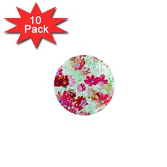  Cosmos Flowers Red 1  Mini Magnet (10 Pack)  by DinkovaArt