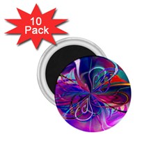 Rainbow Painting Pattern 2 1 75  Magnets (10 Pack)  by DinkovaArt