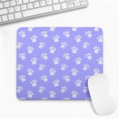 Animal Cat Dog Paw Prints Pattern Large Mousepads by SpinnyChairDesigns