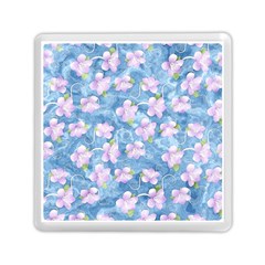 Watercolor Violets Memory Card Reader (square) by SpinnyChairDesigns