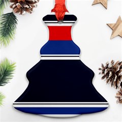 Casual Uniform Stripes Christmas Tree Ornament (two Sides) by tmsartbazaar