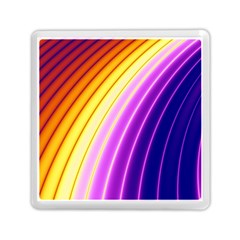 Sporty Stripes Swoosh Purple Gold Red Memory Card Reader (square) by SpinnyChairDesigns