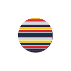 Horizontal Colored Stripes Golf Ball Marker (10 Pack) by tmsartbazaar