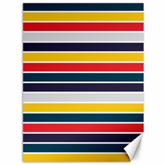 Horizontal Colored Stripes Canvas 36  X 48  by tmsartbazaar