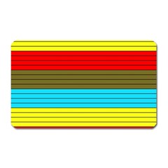 Multicolor With Black Lines Magnet (rectangular) by tmsartbazaar