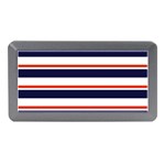 Red With Blue Stripes Memory Card Reader (Mini) Front