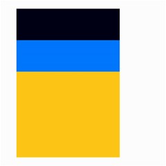 Bright Yellow With Blue Small Garden Flag (two Sides) by tmsartbazaar