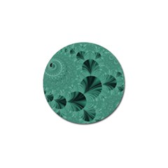 Biscay Green Black Spirals Golf Ball Marker (10 Pack) by SpinnyChairDesigns