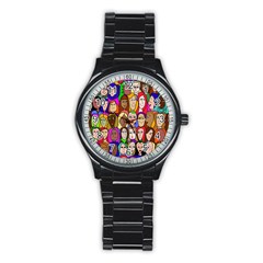 432sisters Stainless Steel Round Watch by Kritter