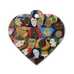 Sisters2020 Dog Tag Heart (two Sides) by Kritter