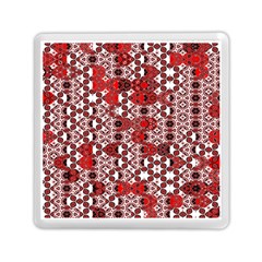 Red Black Checkered Memory Card Reader (square) by SpinnyChairDesigns